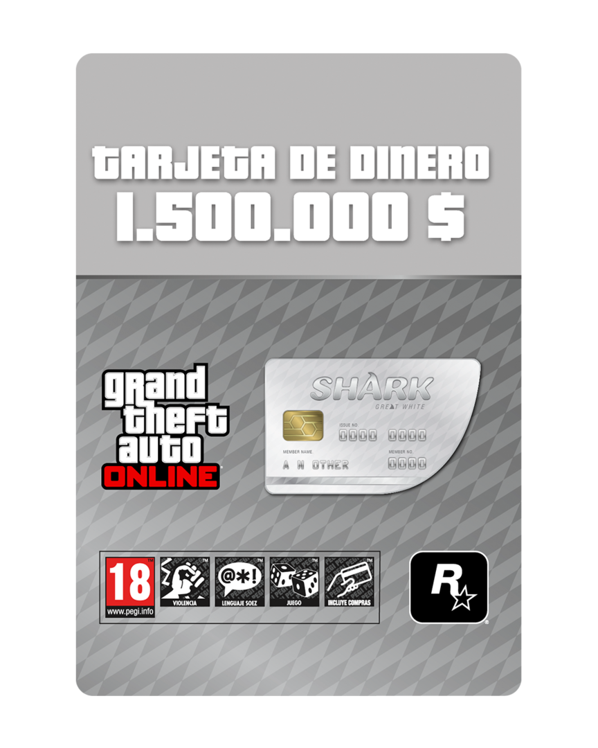 GTA Great White Shark Cash Card - $1.500.000