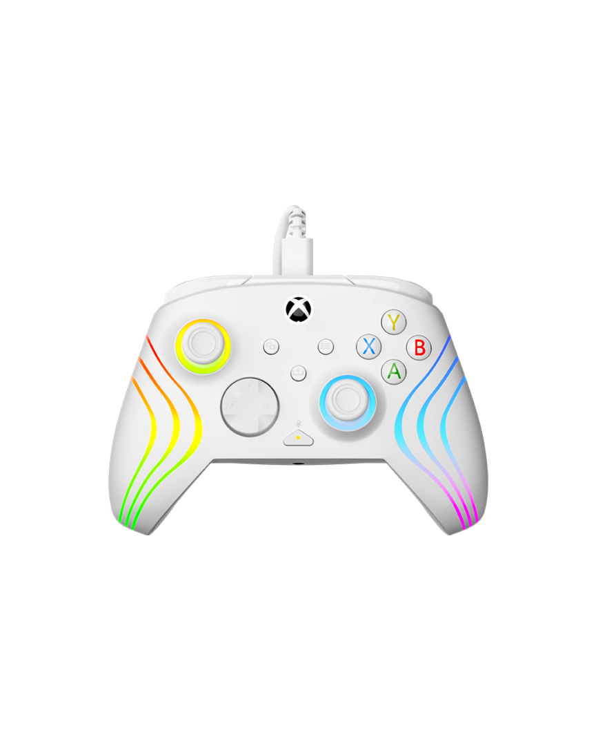 Mando Afterglow Wave con cable · Blanco