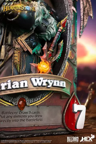 Reservar Figura Varian Wrynn World of Warcraft Hearthstone 3D Art Frame HEX Collectibles Figuras Estándar