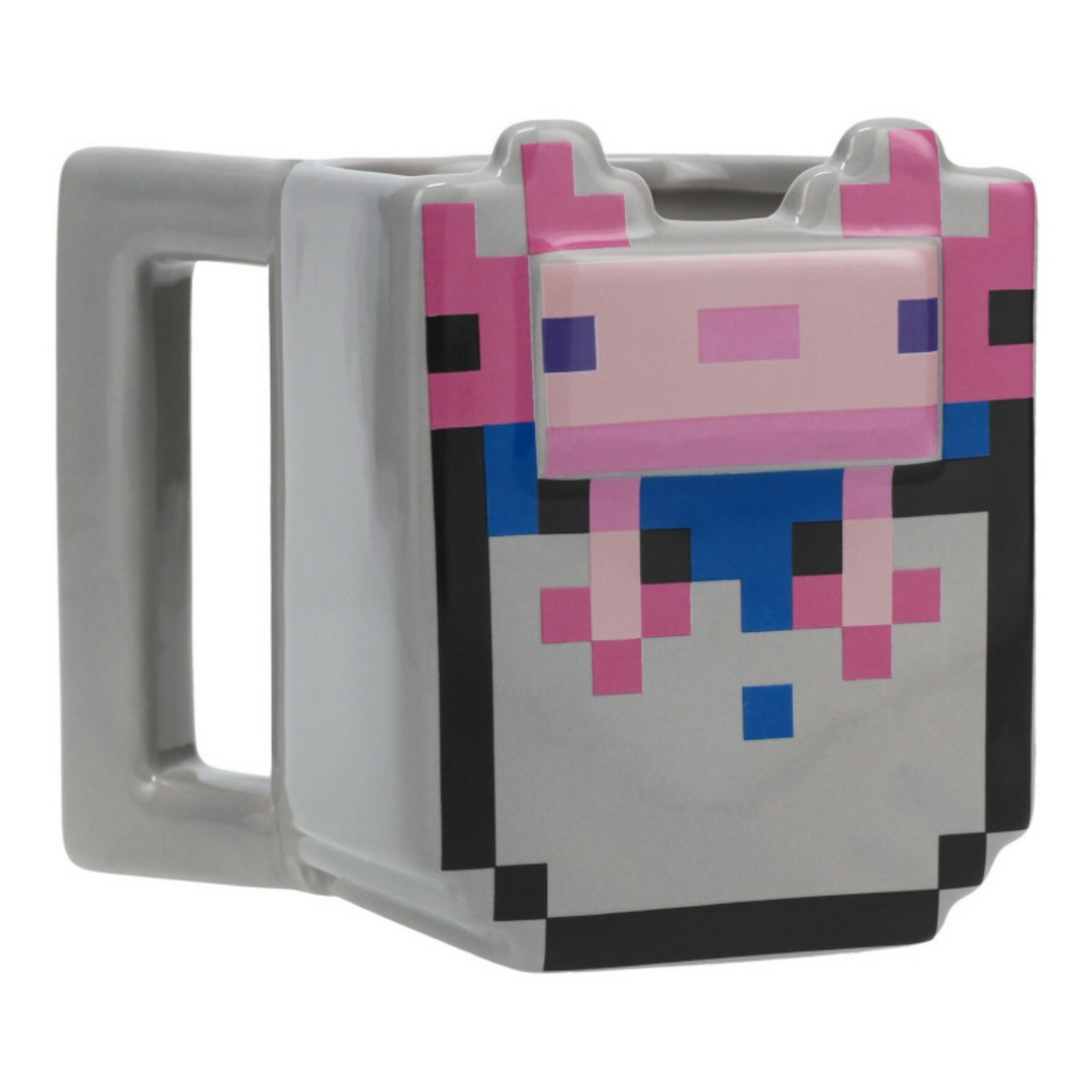 Taza 3D cuadrada Ajolote 400 ml
