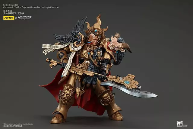 Reservar Figura Capitán Constantin Valdor Custodios Warhammer JoyToy Figuras Estándar