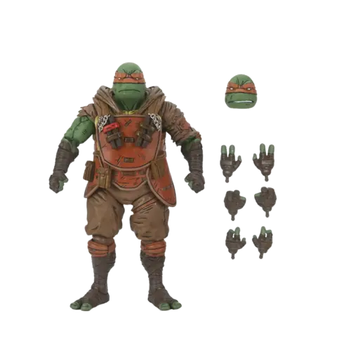 Figura Michelangelo Flashback Tortugas Ninja El Último Ronin NECA