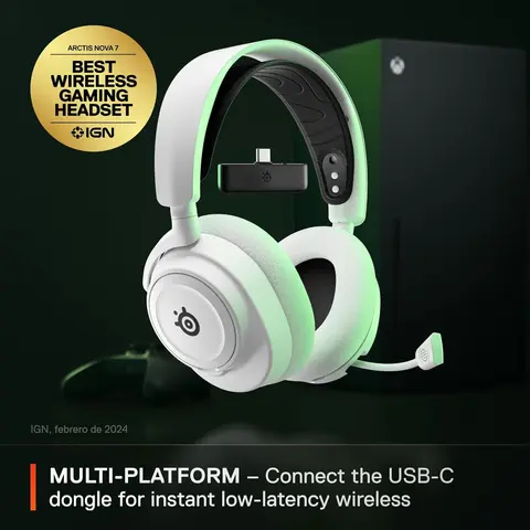 Reservar Auriculares Gaming Arctis Nova 7X Inalámbricos Blancos Steelseries Xbox Series screen 1