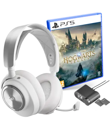 Auriculares Gaming Arctis Nova Pro Inalámbricos Blancos Steelseries + Hogwarts Legacy