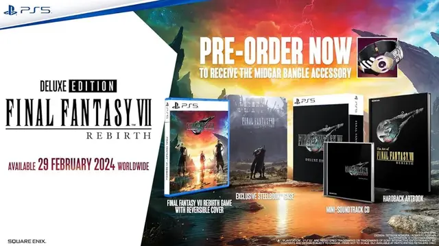 Reservar Final Fantasy VII Rebirth Edición Deluxe PS5 Deluxe - EU