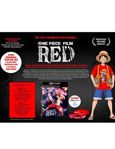 Comprar One Piece Film Red 4K Edición Blu-ray Estándar Blu-ray 4K