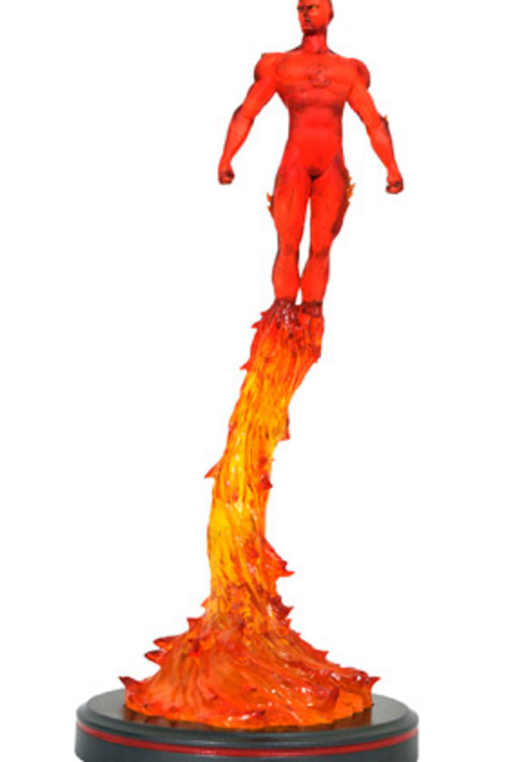 Human Torch Estatua Resina 35,5 cm Marvel Premier Collection