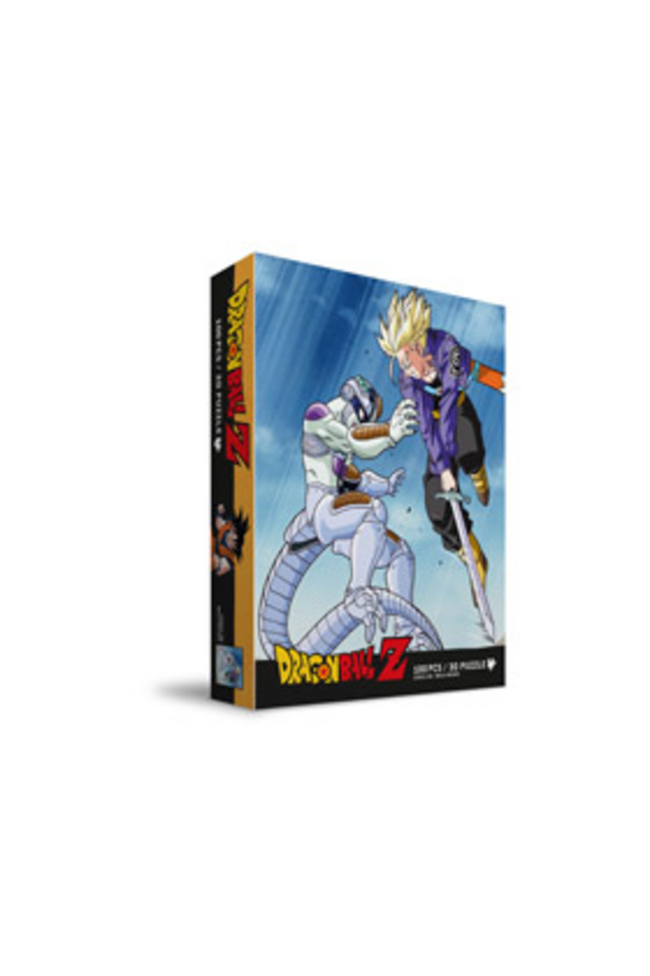 Puzle 100 efecto 3d trunks vs frieza dragon ball z