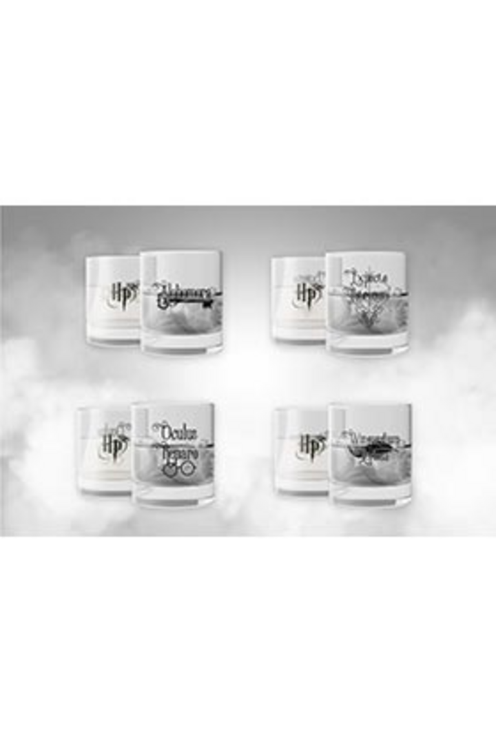 Harry potter hechizos set 4 vasos cristal harry potter