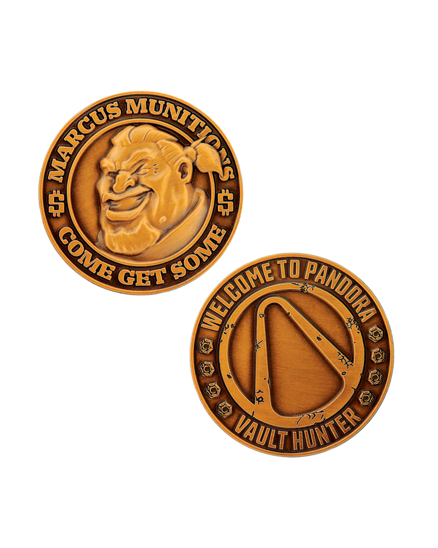 Réplica moneda marcus munitions borderlands fanattik edición limitada