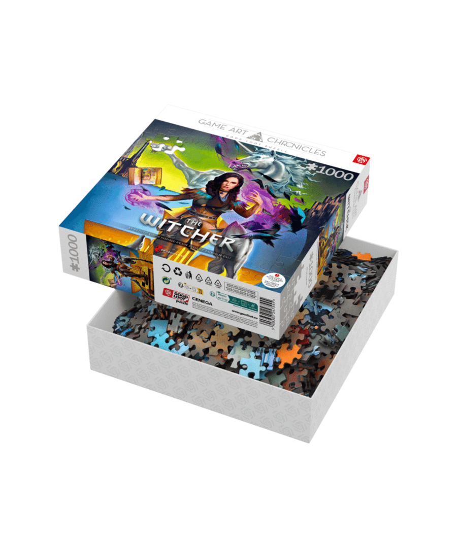 Good loot game art chronicles puzzle: the witcher yennefer & salvador dali (1000 pieces)