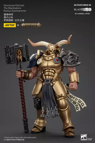 Reservar Figura Rostus Oxen Hammer Warhammer Age of Sigmar Stormcast Eternals The Blacktalons 20 cm Figuras Estándar