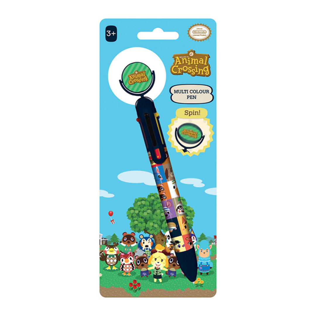 Animal crossing - bolígrafo multicolor villager squares
