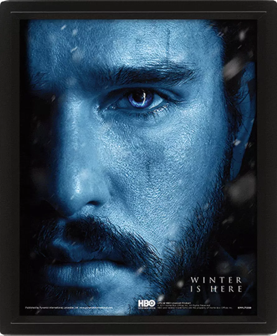 Juego De Tronos - Póster 3D Jon Snow Vs. Night King