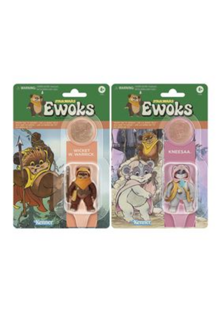 Wicket W. Warrick & Kneesaa Set 2 Fig. 9,5 cm Star Wars Ewoks The Vintage Collection