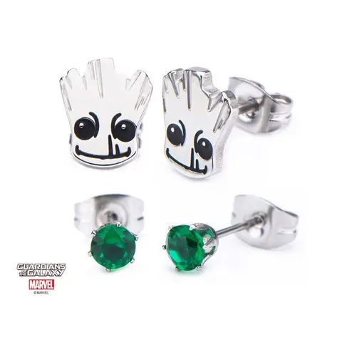 Comprar Set Pendientes Marvel Guardianes De La Galaxia Groot Cara 