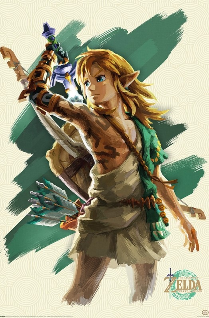 Poster the legend of zelda tears of the kingdom link