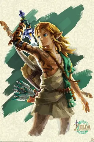 Comprar Poster The Legend Of Zelda Tears Of The Kingdom Link 