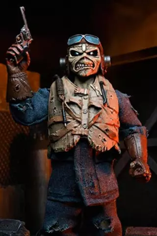 Comprar Eddie Aces High Con Ropa Estilo Retro Figura 20 cm Iron Maiden Reissue Figuras