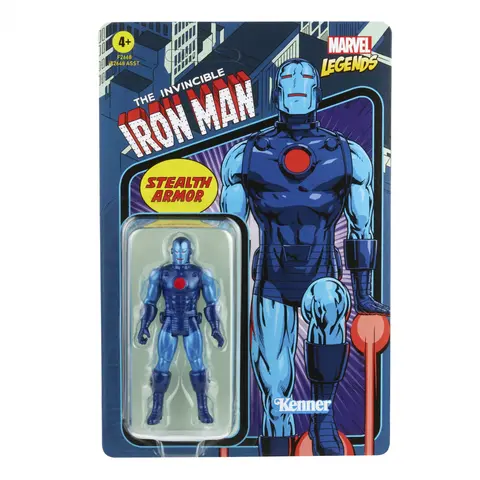 Figura Marvel Iron Man Armadura Sigilosa Coleccion Retro