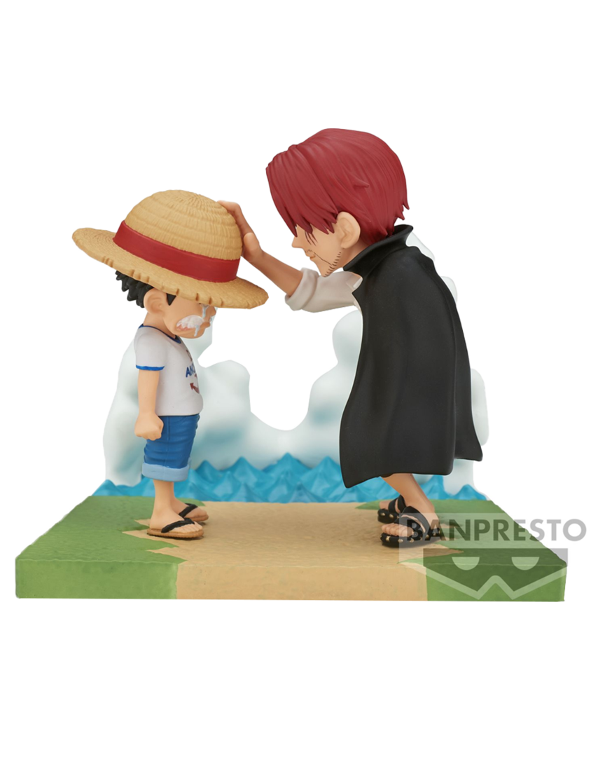 Figura Monkey D.Luffy y Shanks One Piece 7cm
