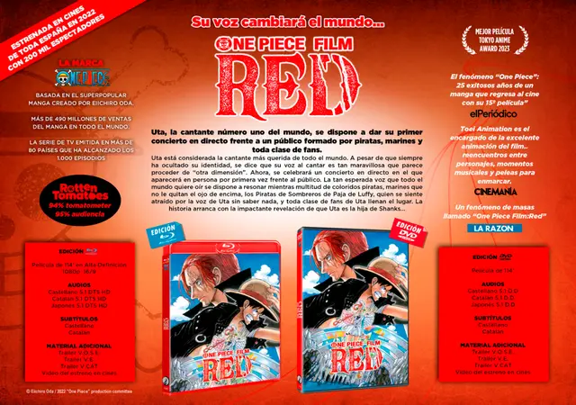 Comprar One Piece Red La Película Edición Bluray Estándar Bluray