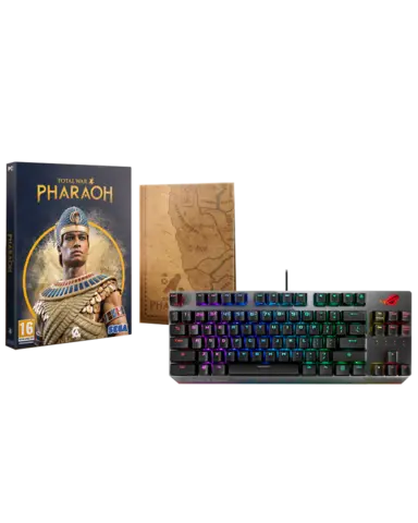 Reservar Total War Pharaoh Edición Limitada + Teclado Mecánico Gaming ASUS ROG Strix Scope con cable - PC, Pack Teclado