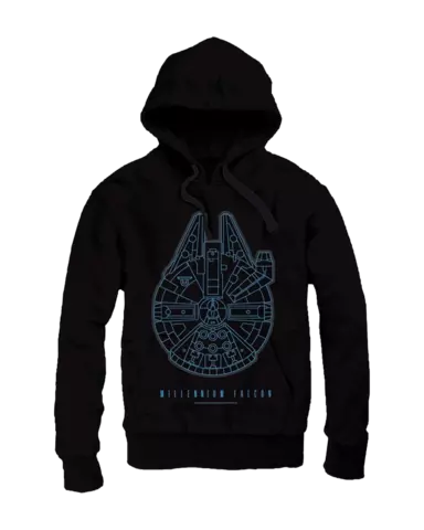 Comprar Sudadera Halcón Milenario Star Wars Negra Talla XL Talla XL
