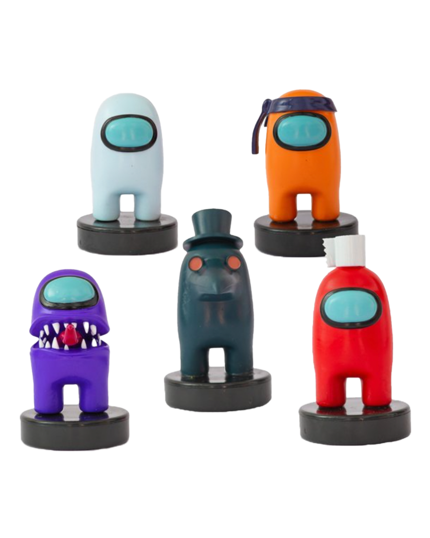 Pack 5 sellos among us crewmate