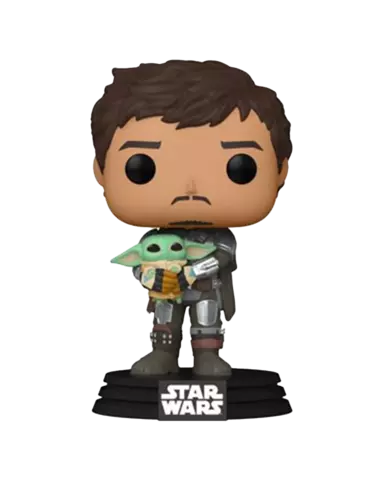 Comprar Figura POP! Mandalorian con Baby Yoda Star Wars: The Mandalorian Figuras de Videojuegos