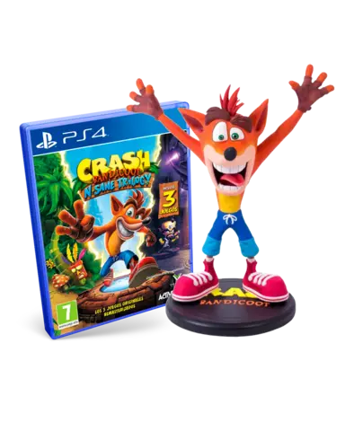 Comprar Crash Bandicoot: N. Sane Trilogy + Figura Crash Bandicoot 23 cm PS4 Pack merchandising