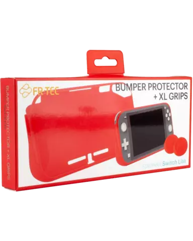 Comprar Kit Protector Bumper + 2 Grips para Nintendo Switch lite - Switch, Pack Accesorios