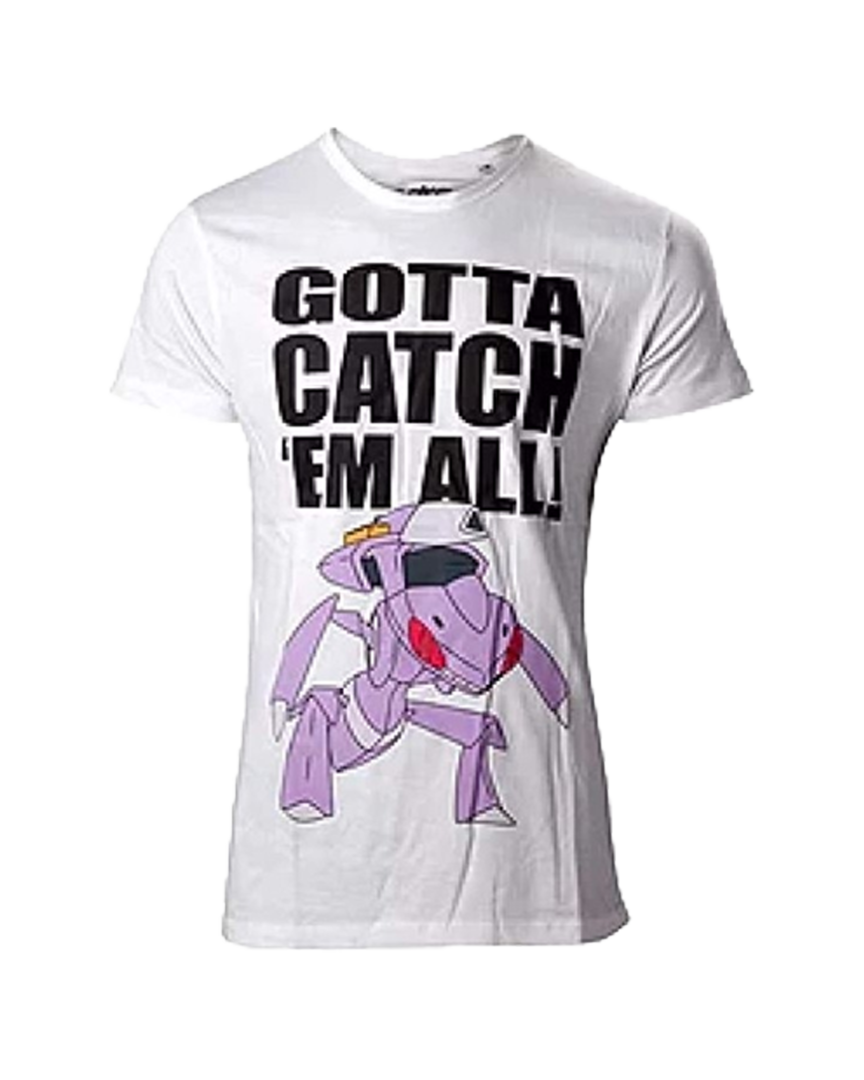 Camiseta blanca mythicals genesect pokémon talla s