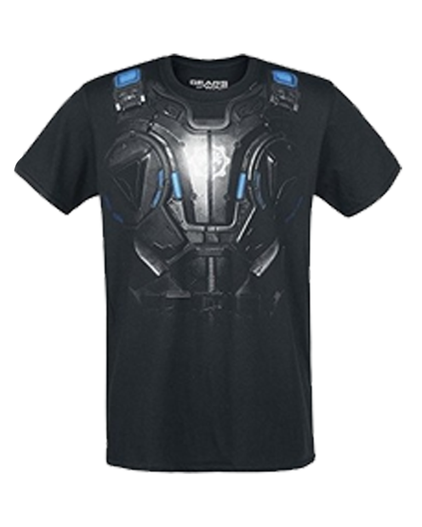 Camiseta negra armadura gears of war 4 talla xl
