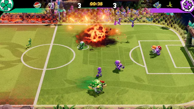 Comprar Mario Strikers: Battle League Football + Mando Deluxe Faceoff Camuflaje Verde Switch Pack Mando Verde screen 4