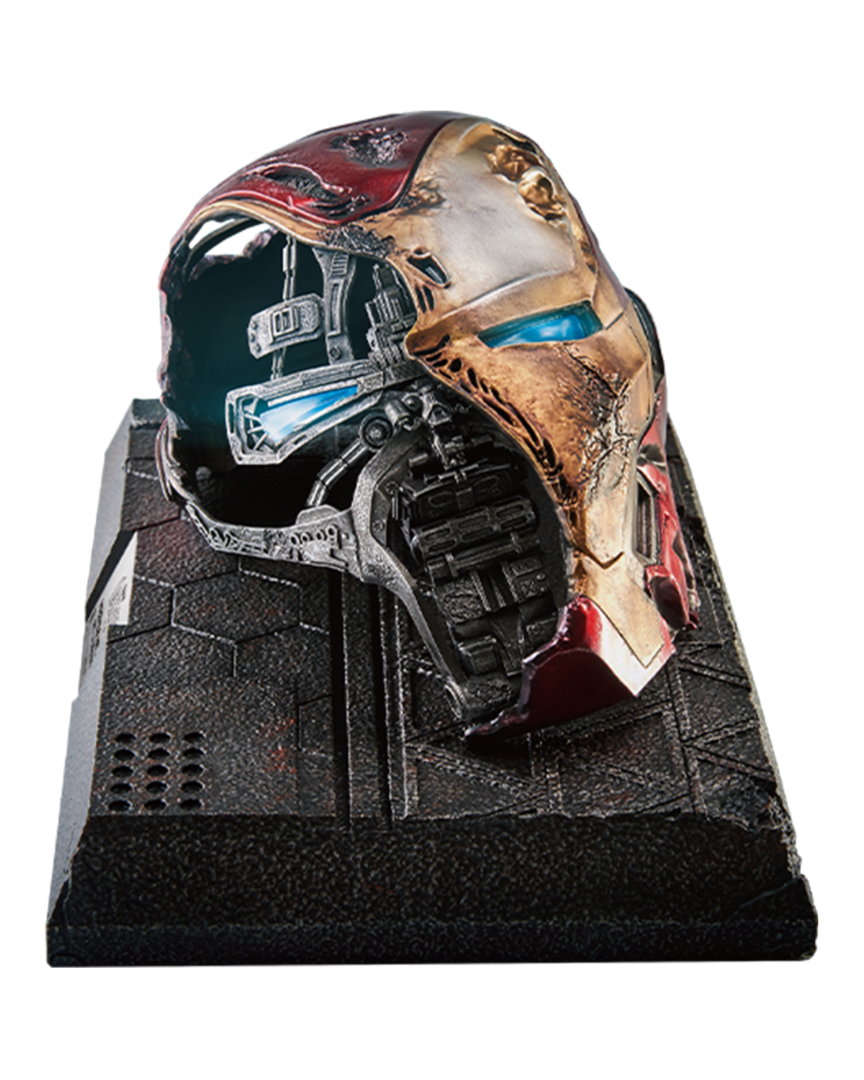 Casco iron-man mk.50 dañado avengers: endgame 22 cm