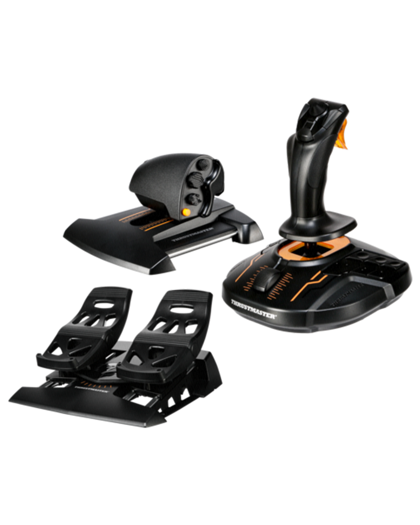 Joystick Thrustmaster T.16000M FCS + Acelerador + Pedales