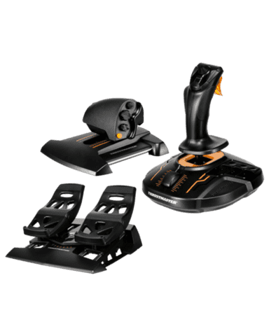 Thrustmaster T.16000M FCS Flight Pack Joystick + Acelerador + Pedales -  Joystick