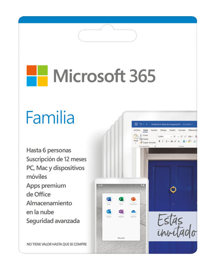 Microsoft 365 familia (home premium) 1 año
