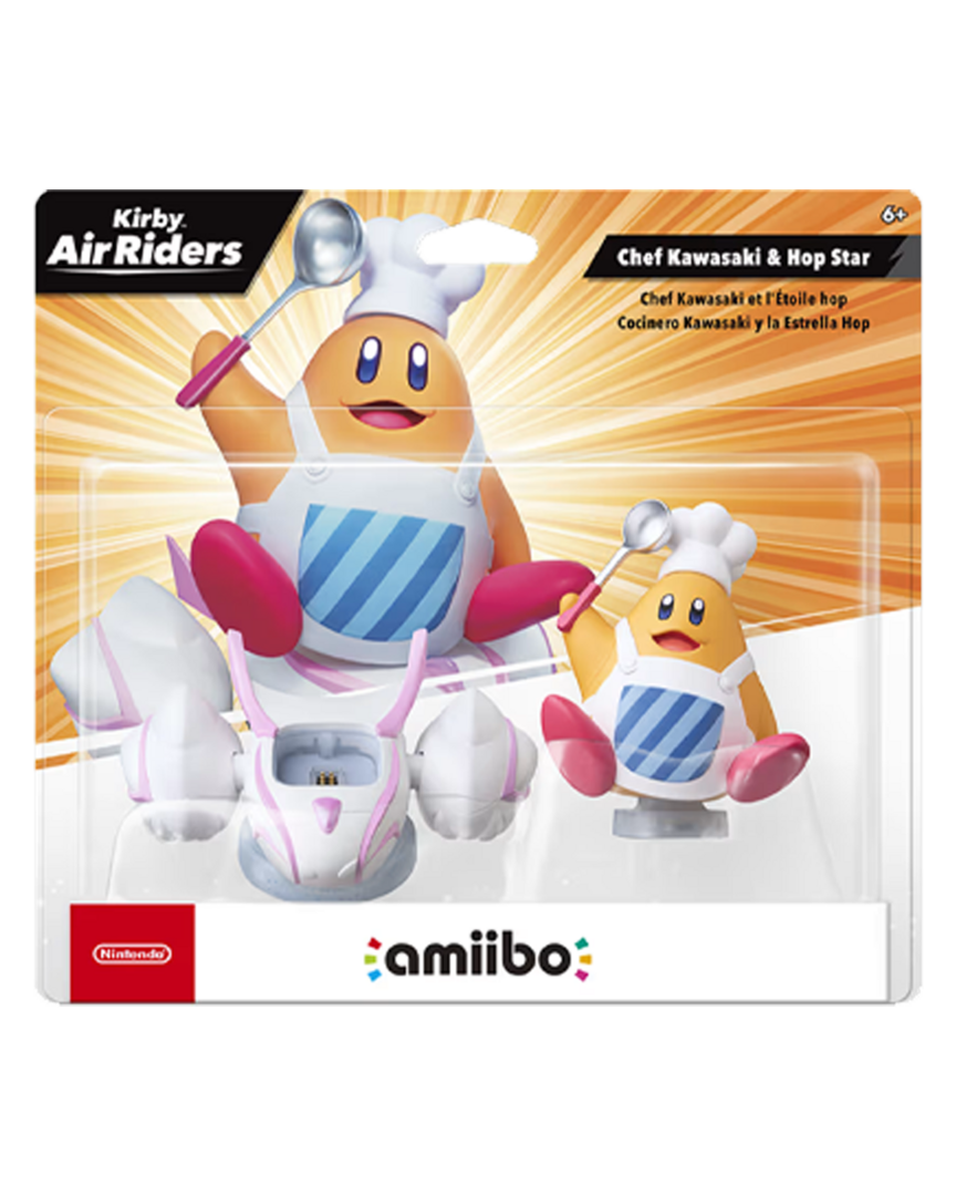 Figura amiibo chef kawasaky & hop star (colección kirby)