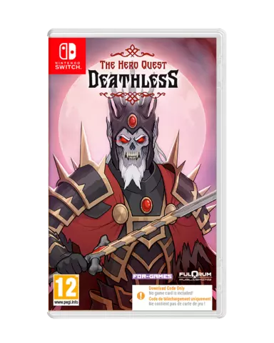 Carátula de Deathless: The Hero Quest para Switch (edición PAL España)