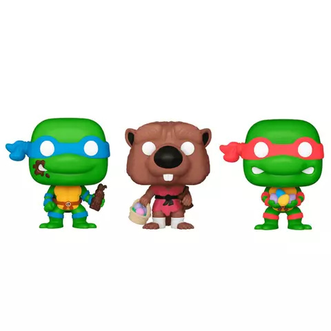Comprar Blister 3 figuras Carrot Pocket POP Tortugas Ninja Splinter Leonardo Raphael Figuras Estándar