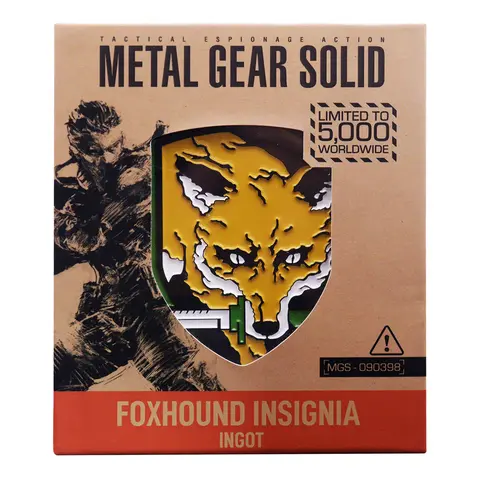 Comprar Metal Gear Solid Foxhound Insignia Edición Limitada Lingote Limitada