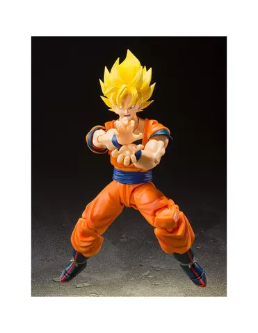 Reservar Figura Son Goku Super Saiyan Full Power 14 cm Dragon Ball Z SH Figuarts Re-Run Figuras de Videojuegos Estándar