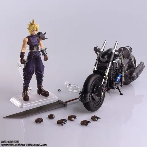 Reservar Figura Final Fantasy VII Cloud Strife y Hardy-Daytona Bring Arts Square Enix Figuras de Videojuegos