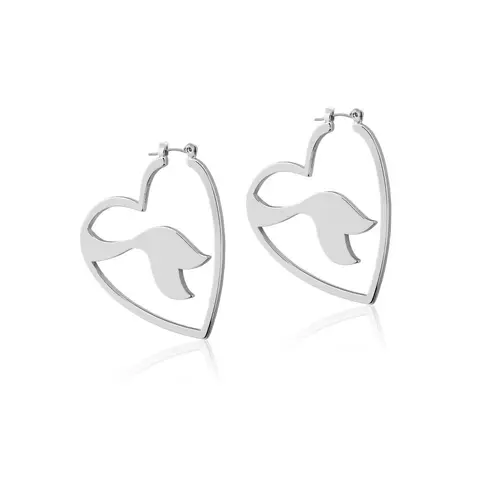 Comprar Pendientes Aros Disney La Sirenita Cola Baño De Oro Blanco 