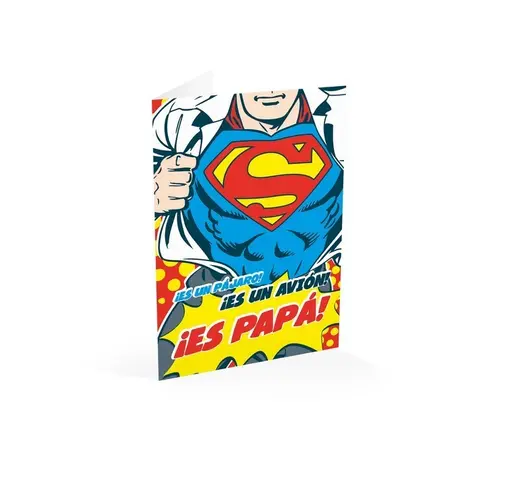 Comprar Tarjeta Felicitacion A4 Superman Papa DCorg 
