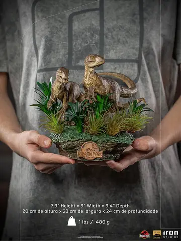 Comprar Figura Art Scale Jurassic Park Dos Velociraptores Deluxe Figuras