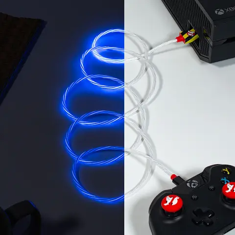 Comprar Cable USB Led Y Grips PS4 & Xbox One Los Cazafantasmas