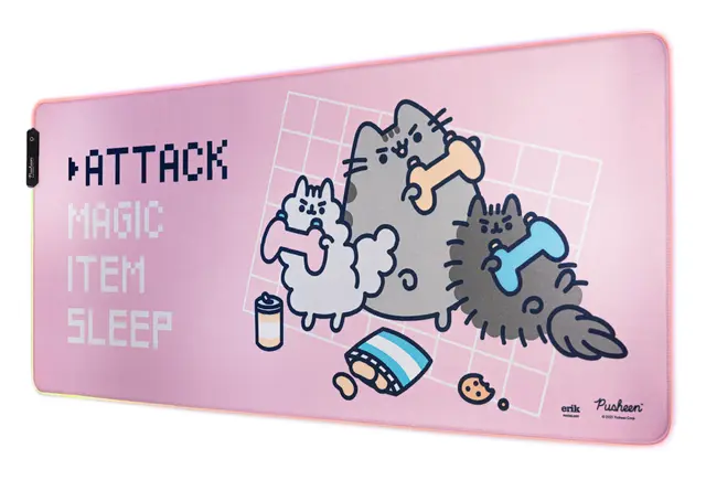 Comprar Alfombrilla Raton XXL Con Luz Led Pusheen 